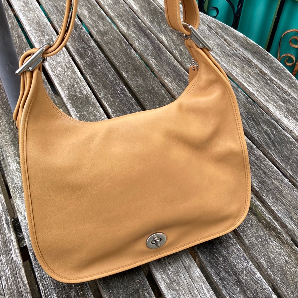 Coach Tan Leather Shoulder Bag - Picture 2 of 9